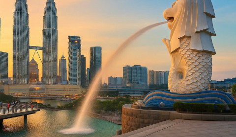 Du lịch Singapore - Malaysia - Khám phá thành phố cổ Malacca , Tháp Đôi Petronas, Universal Studio