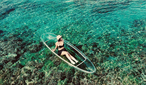 FreeDiving Nam Du - Tour lặn ngắm san hô, chèo và chụp hình SUP, Kayak trong suốt - Checkin Bè Nam Du