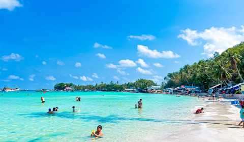 Tour Hai Bờ Đập, Hòn Mấu  - Câu cá, lặn ngắm san hô, chèo Sup, check-in bè du lịch